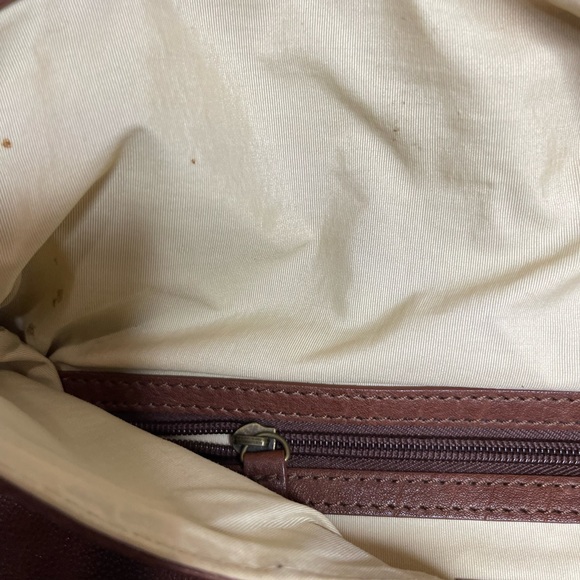 Ellington Brown Leather Studded Purse Bag - Picture 5 of 10